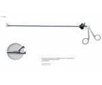 Ножницы эндоскопические поворотные с одной подвижной браншей, серповидные 5 мм, с металлической рукояткой